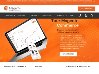 Screenshot sito: Adobe Commerce (Magento)