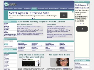 Screenshot sito: CGI Directory
