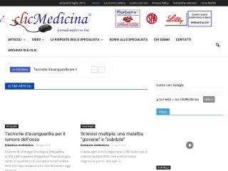 Screenshot sito: Clic Medicina