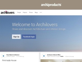 Screenshot sito: Archilovers