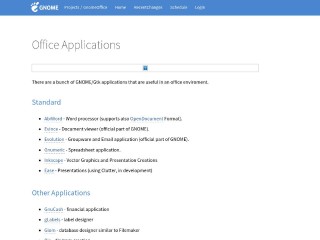 Screenshot sito: GnomeOffice