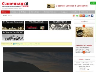 Screenshot sito: Canoniani.it