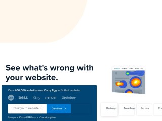 Screenshot sito: Crazyegg