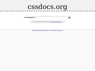 Screenshot sito: CSSdocs.org