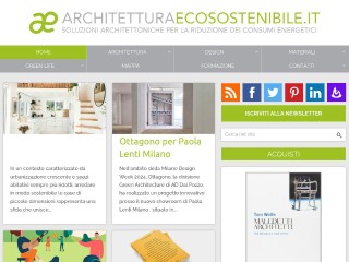 Screenshot sito: Architettura Ecosostenibile