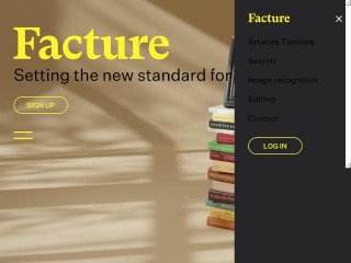Screenshot sito: Facture
