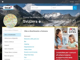 Screenshot sito: Local.ch