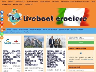 Screenshot sito: Liveboat Crociere