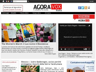 Screenshot sito: AgoraVox