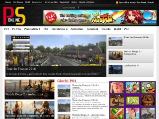 Screenshot sito: Playstationonline.it