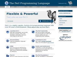 Screenshot sito: Perl.org