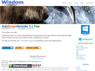 Screenshot sito: AutoScreenRecorder Free