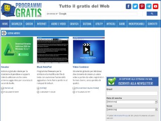 Screenshot sito: Programmigratis.org