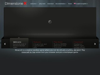 Screenshot sito: DimensioneX
