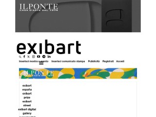 Screenshot sito: ExibArt