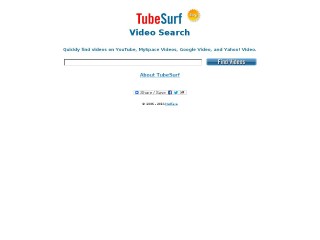Screenshot sito: Tubesurf