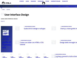 Screenshot sito: HTML.it Webdesign