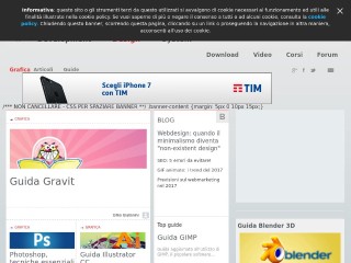Screenshot sito: Grafica Html.it