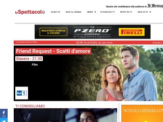 Screenshot sito: LoSpettacolo.it