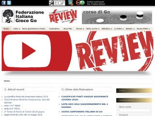 Screenshot sito: Federazione Italiana Giuoco Go