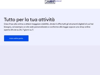 Screenshot sito: Jimdo