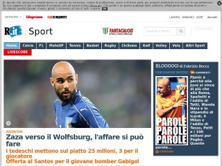 Screenshot sito: Repubblica Sport