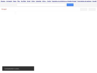 Screenshot sito: Google Groups