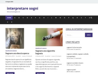 Screenshot sito: InterpretareSogni.com