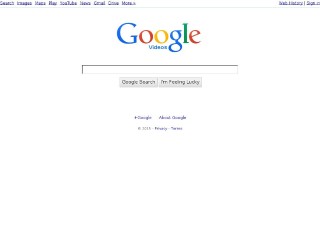 Screenshot sito: Google Video Search