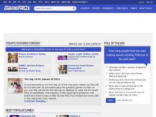 Screenshot sito: GameFAQs.com