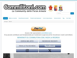 Screenshot sito: Commilitoni.com