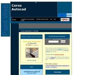 Screenshot sito: Corso Autocad on Line
