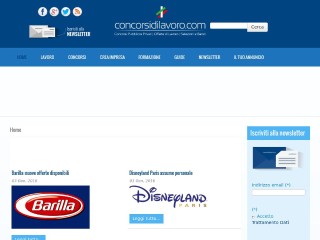 Screenshot sito: ConcorsidiLavoro