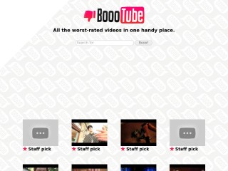 Screenshot sito: Boootube