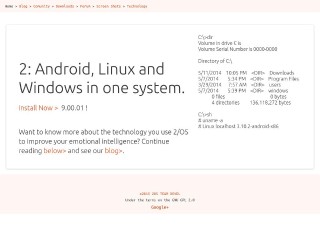 Screenshot sito: E/OS