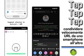 Tap Tap Tap: condividere velocemente URL da uno smartphone all'altro