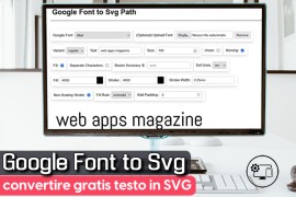 Google Font to Svg: convertire gratis testo in SVG