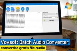 Vovsoft Batch Audio Converter: convertire gratis file audio