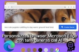 Personalizza il browser Microsoft Edge con temi generati dall'AI