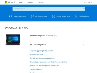 Screenshot sito: Windows Vista