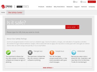 Trend Micro Site Safety Center