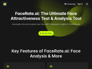 Screenshot sito: FaceRate.ai