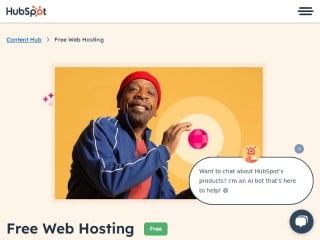 Screenshot sito: HubSpot Free Web Hosting