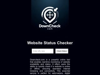 Screenshot sito: DownCheck