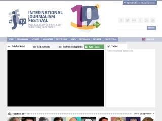 Screenshot sito: Festival del Giornalismo