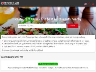 Screenshot sito: Restaurant Guru