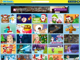 Screenshot sito: Giochi di Natale
