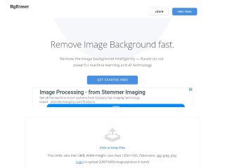 Screenshot sito: Background Eraser