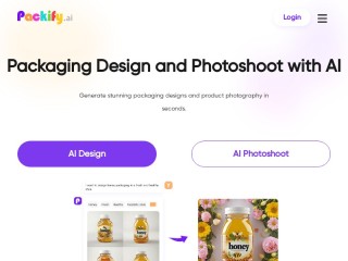 Screenshot sito: Packify.ai