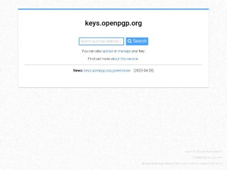 Keys OpenPGP